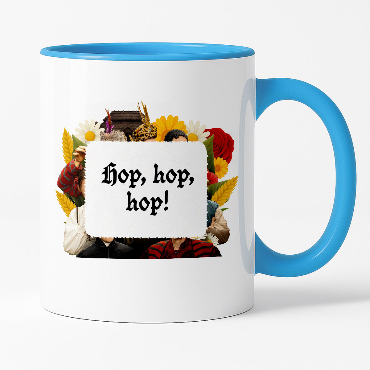 Kubek z nadrukiem "Hop, hop, hop!" NOWE 1670