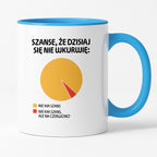 Kubek z nadrukiem - "Szanse, że dzisiaj się nie wkurwię" - WYKRES II