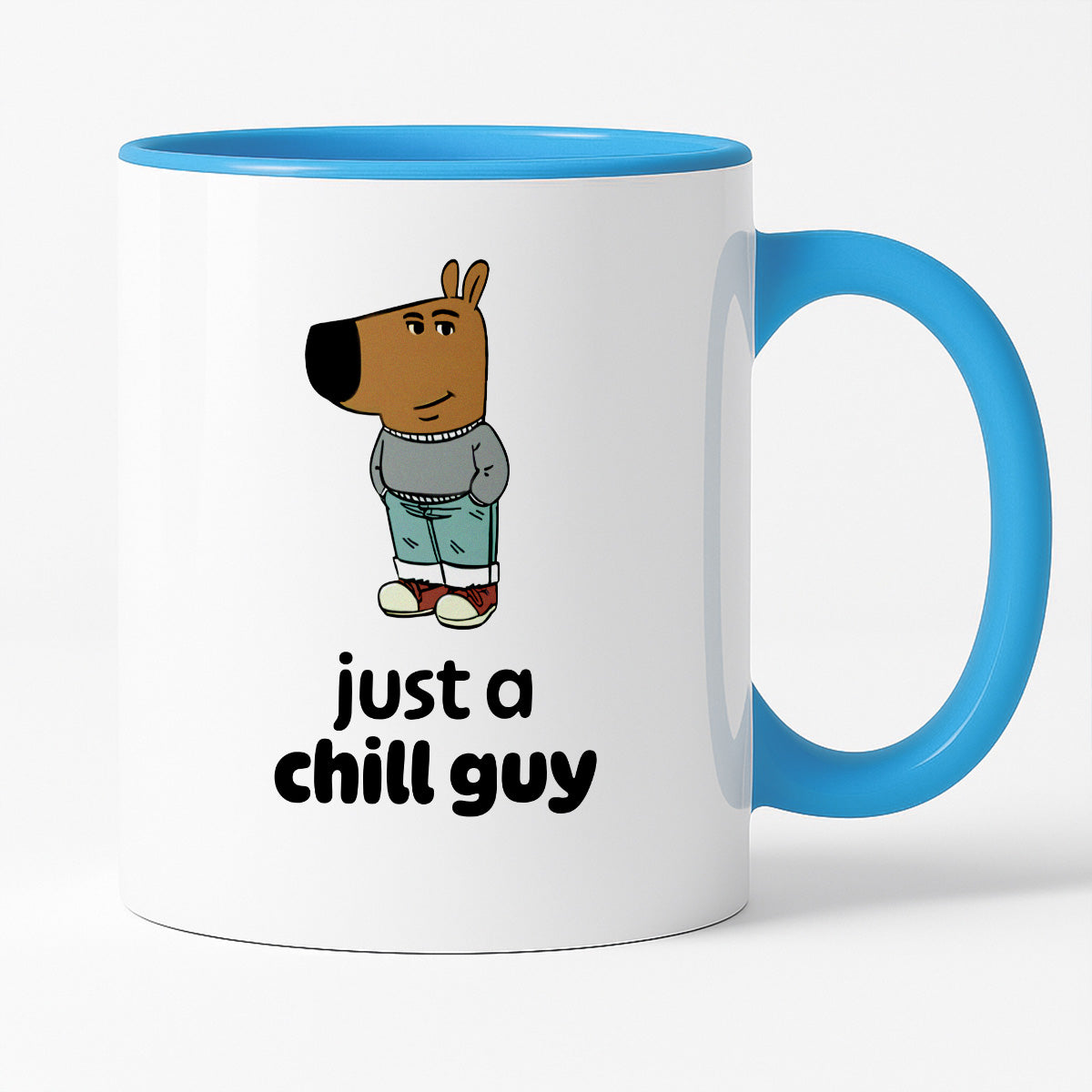 Kubek z nadrukiem "just a chill guy"