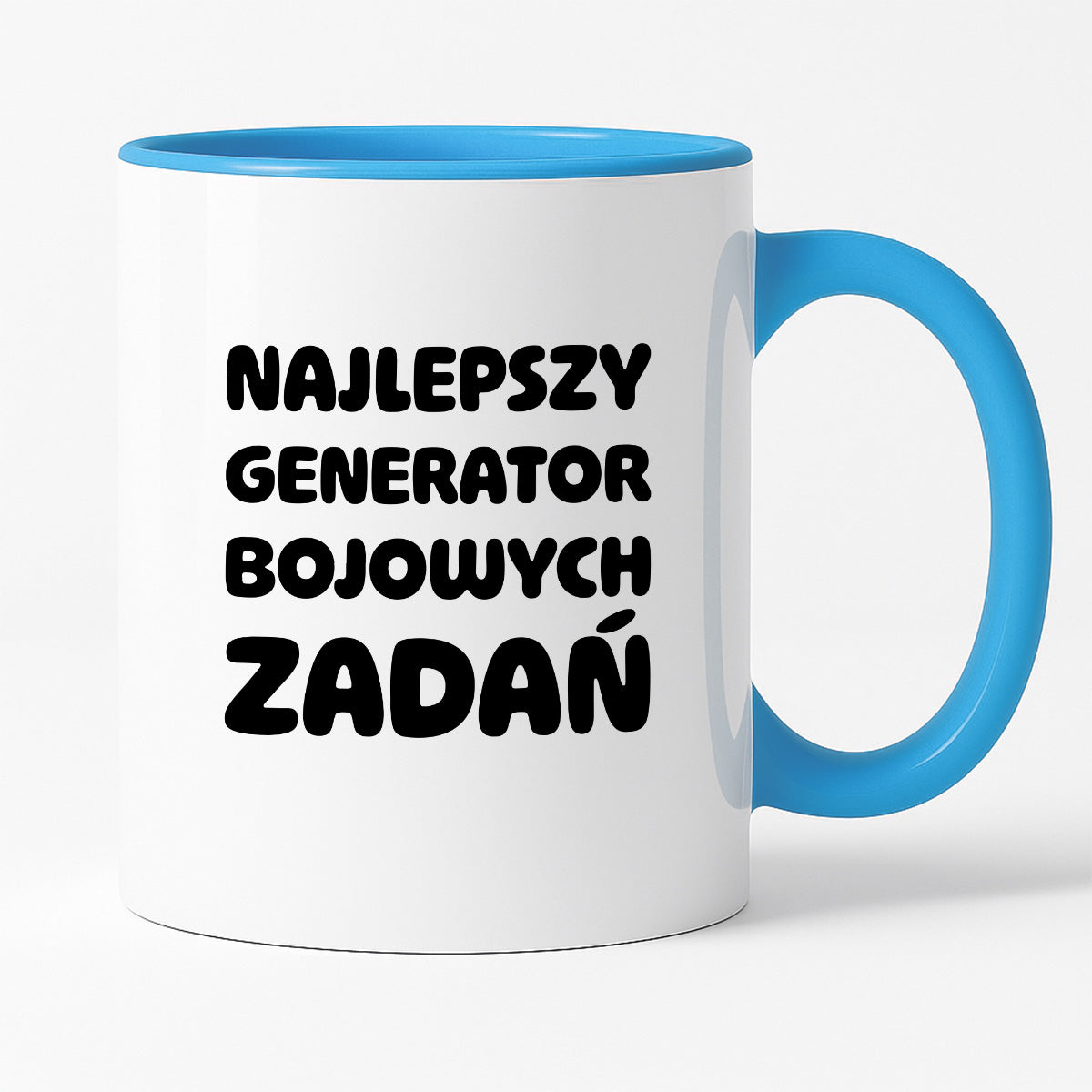Kubek z nadrukiem - "Najlepszy generator bojowych zadań"