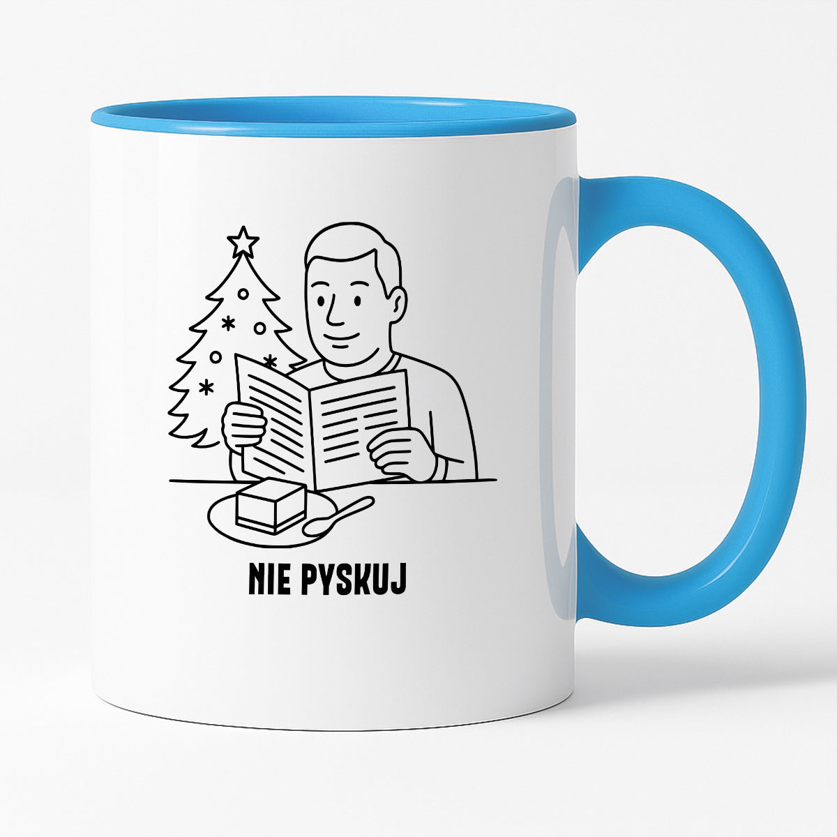 Kubek świąteczny z cytatem TATY - "Nie pyskuj"