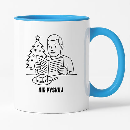 Kubek świąteczny z cytatem TATY - "Nie pyskuj"