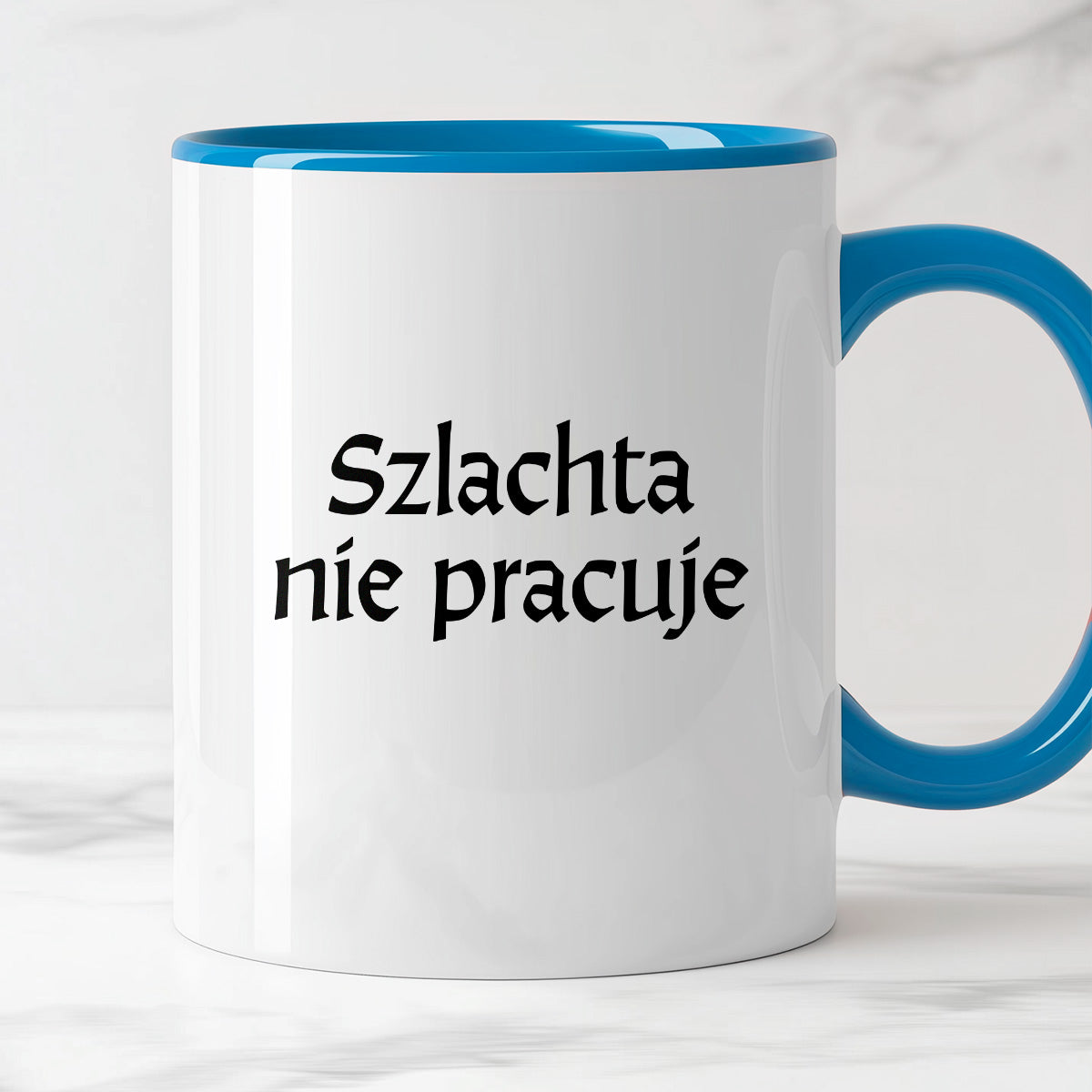 Kubek z nadrukiem "Szlachta nie pracuje" v2