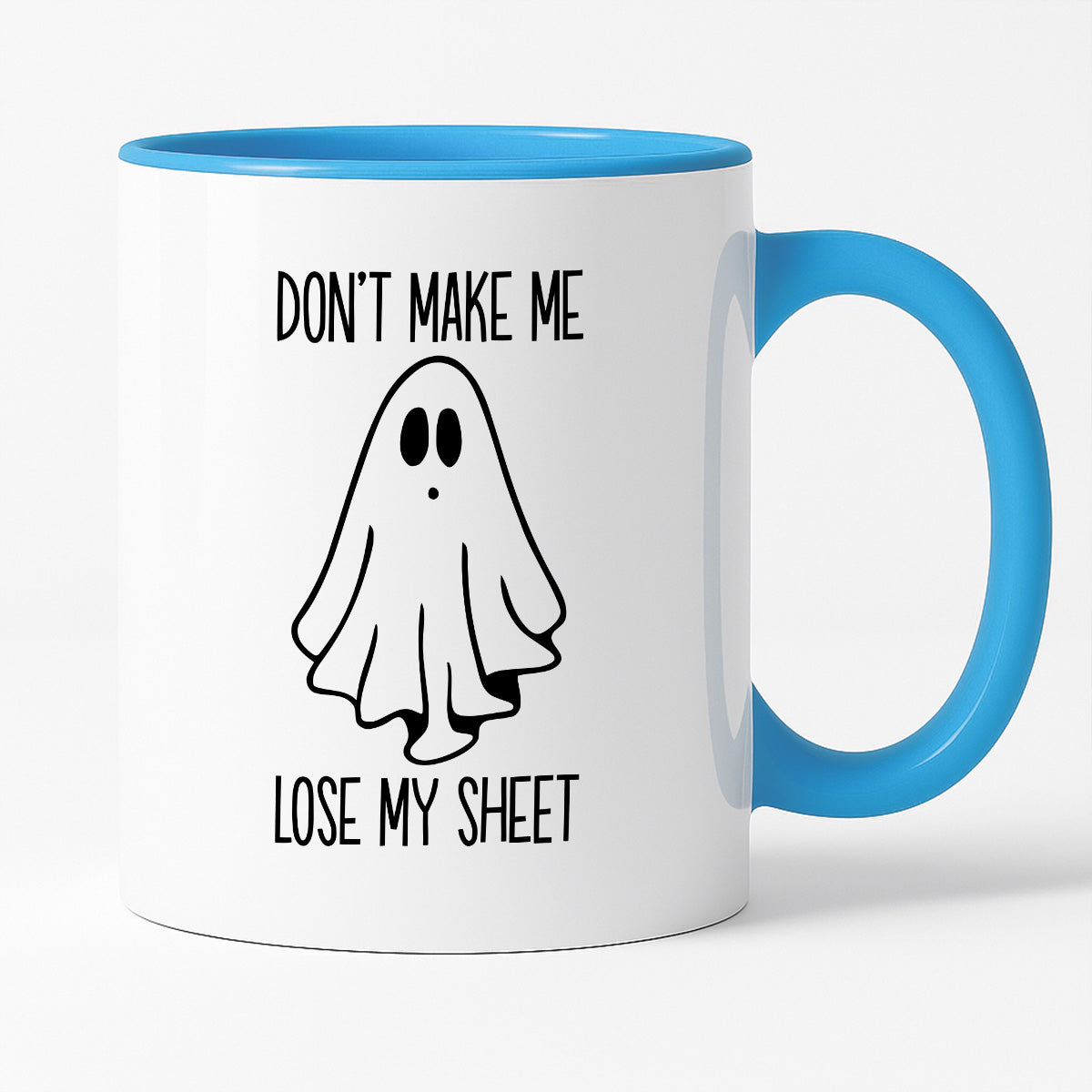 Kubek z nadrukiem "Don't make me loose my sheet"