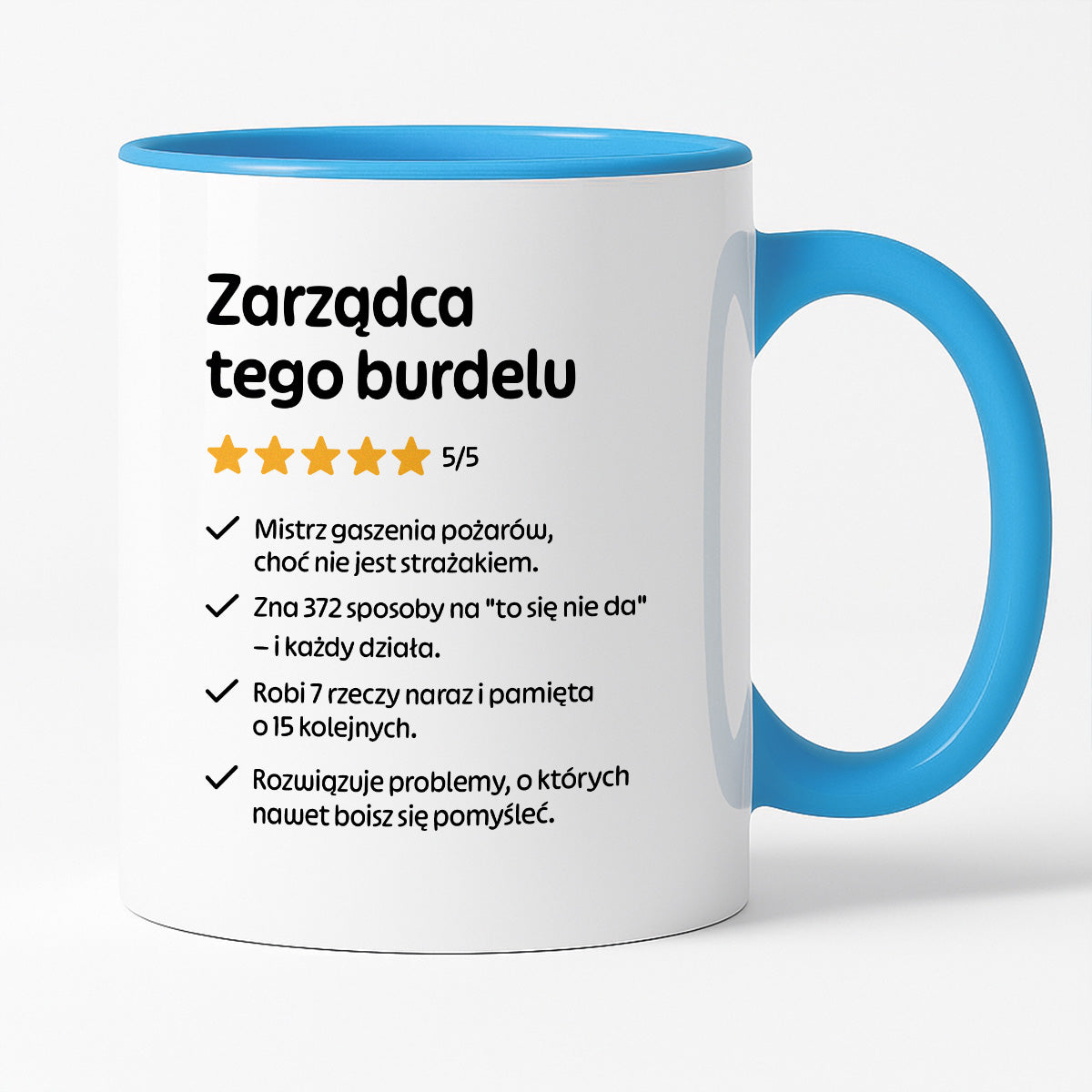 Kubek z nadrukiem "Zarządca tego burdelu"