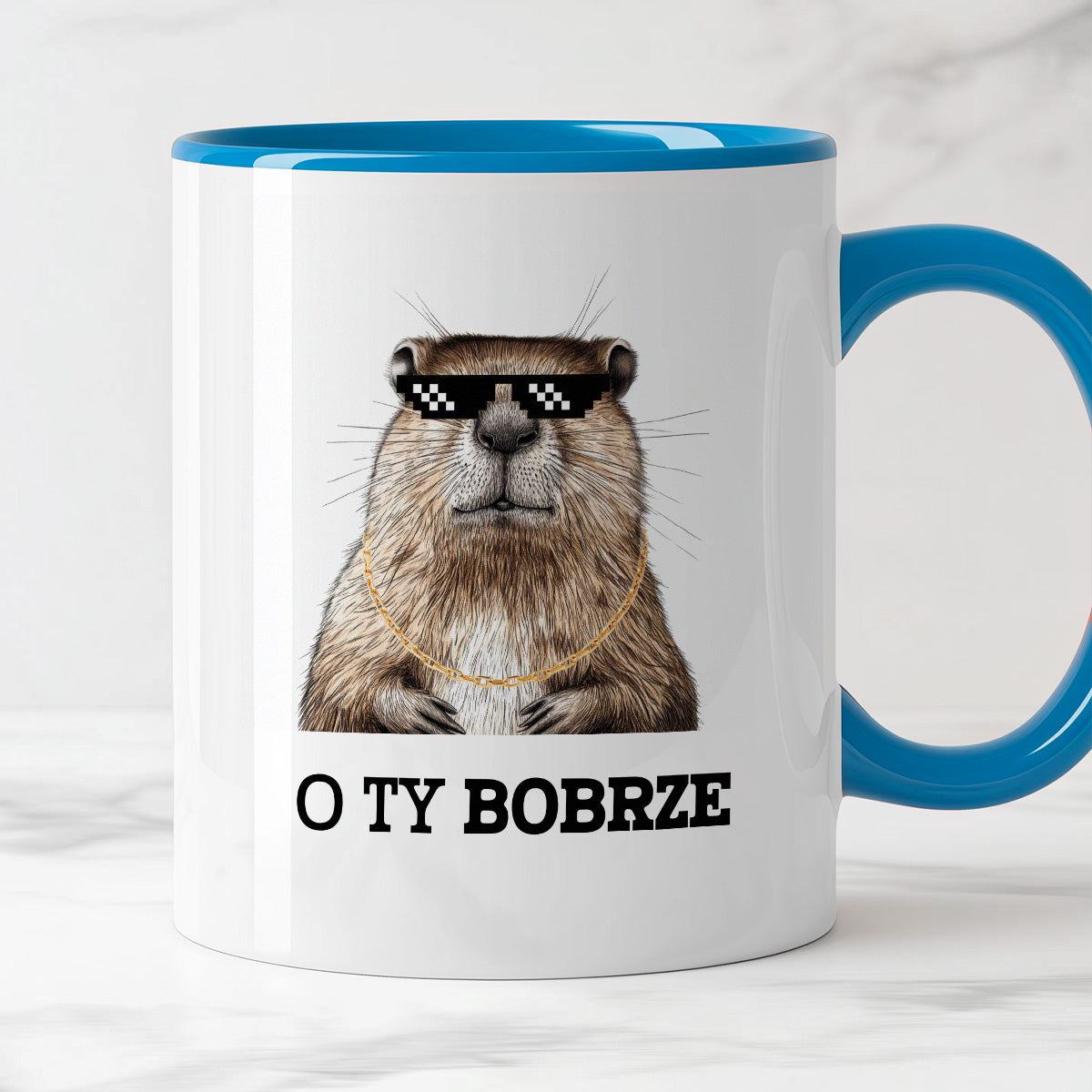 Kubek z nadrukiem "O Ty bobrze"