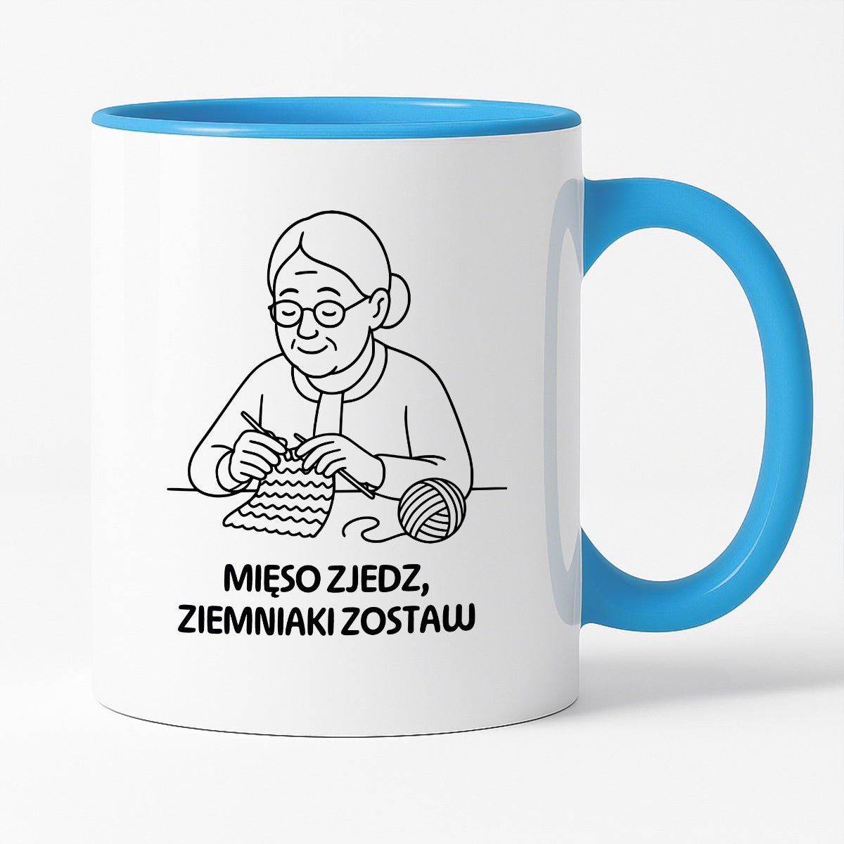 Kubek dla Babci / Dziadka - "Mięso zjedz, ziemniaki zostaw"
