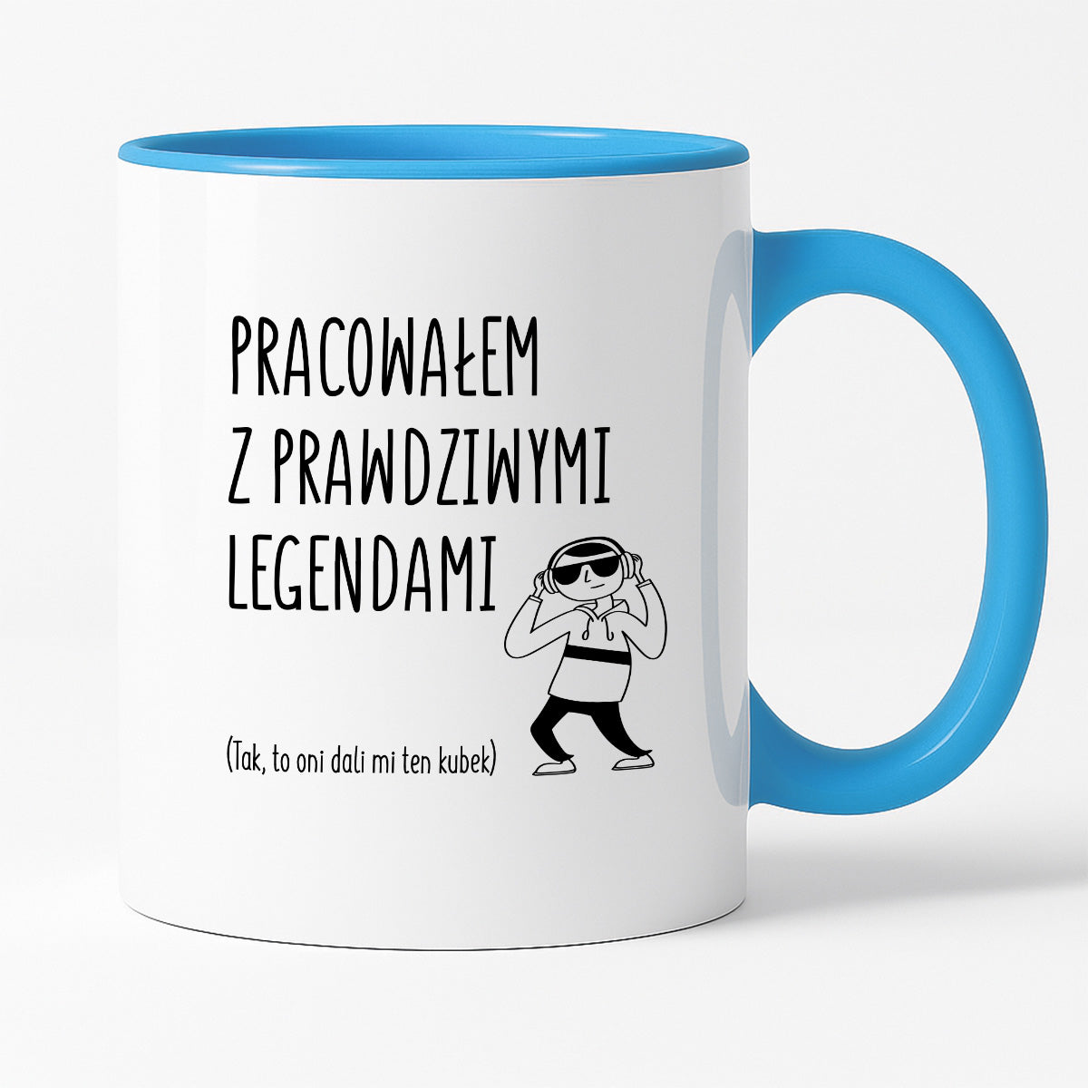 Kubek z nadrukiem na ODEJŚCIE Z PRACY - "Pracowałem z prawdziwymi legendami"