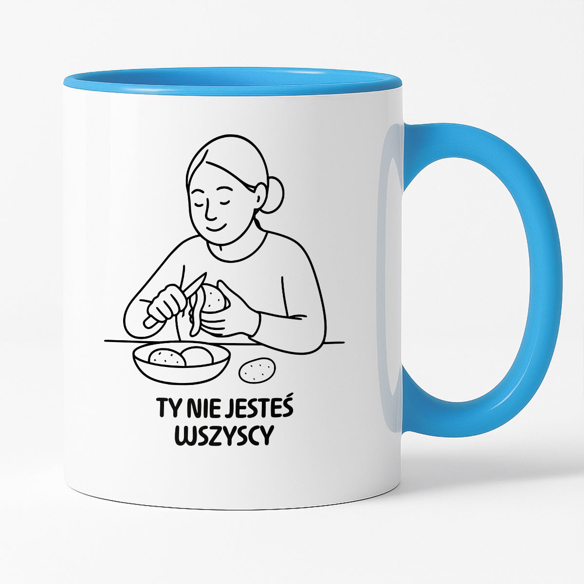 Kubek z nadrukiem "Ty nie jesteś wszyscy" - Cytaty MAMY - DZIEŃ MAMY