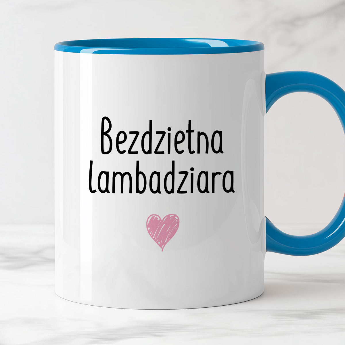 Kubek z nadrukiem "Bezdzietna lambadziara"