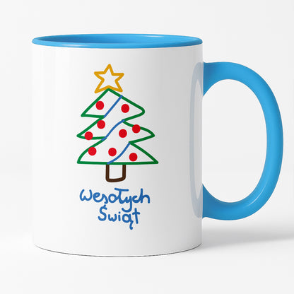 Kubek świąteczny śmieszny "Wesołych Świąt" PAINT