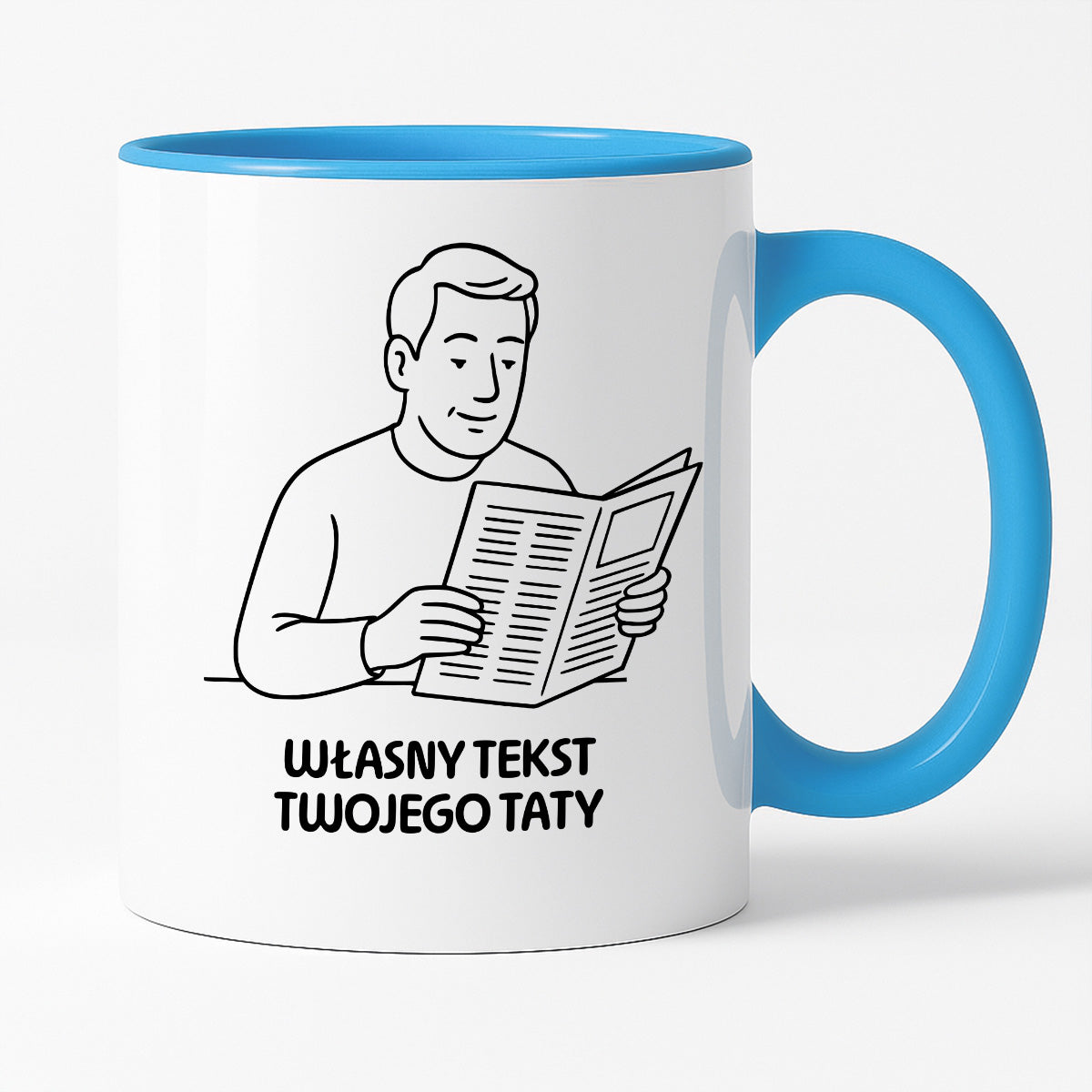 Kubek SPERSONALIZOWANY z nadrukiem - własny cytat TATY - DZIEŃ TATY