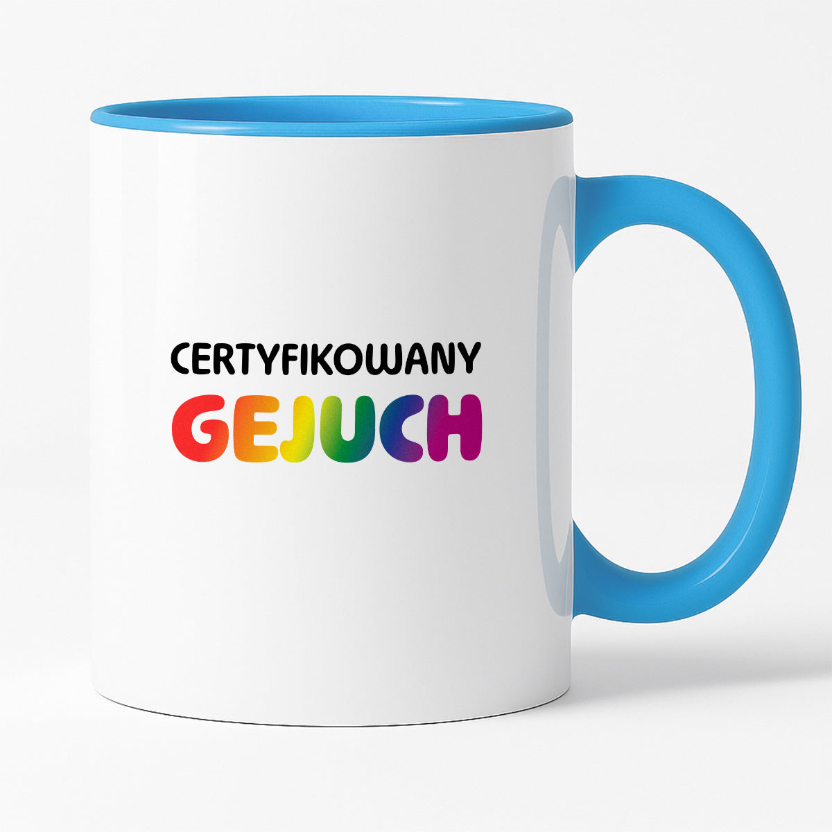 Kubek z nadrukiem - "Certyfikowany gejuch"