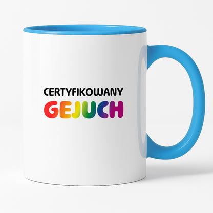 Kubek z nadrukiem - "Certyfikowany gejuch"