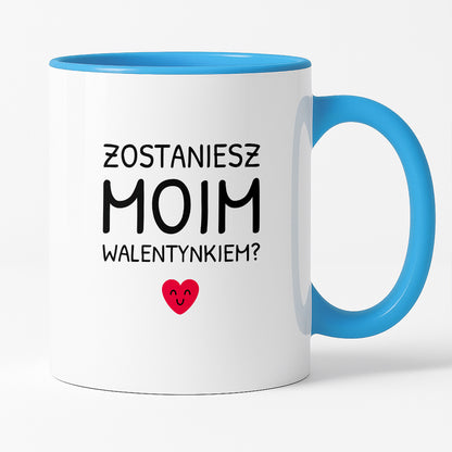 Kubek z nadrukiem - "Zostaniesz moim Walentynkiem?"