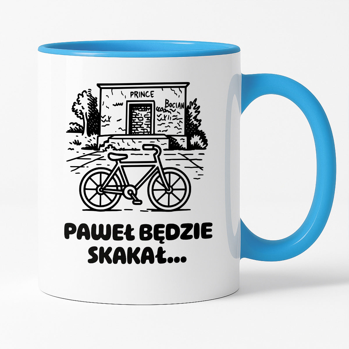 Kubek z nadrukiem - HITY POLSKIEGO INTERNETU - PAWEŁ JUMPER - "Paweł będzie skakał"