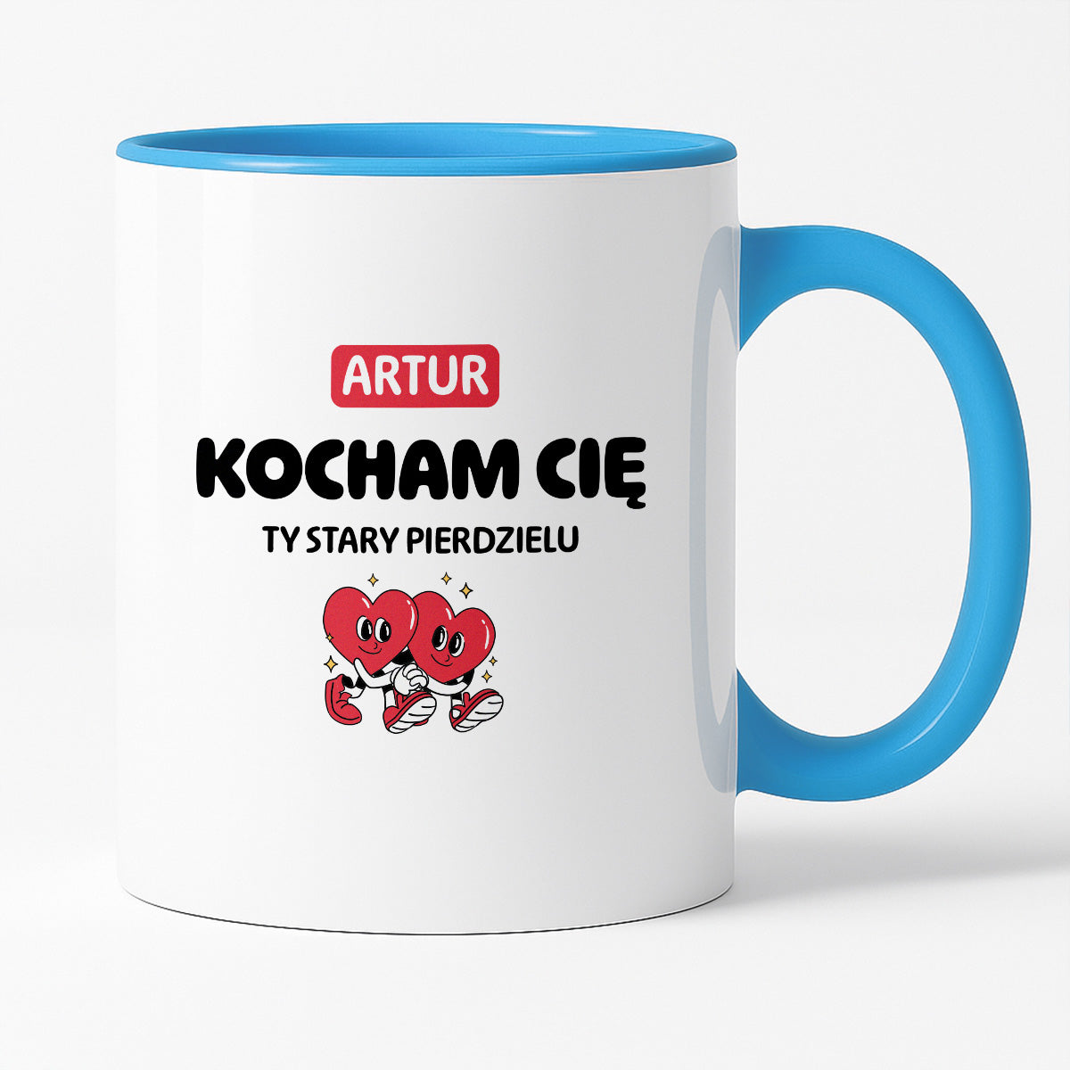 Kubek spersonalizowany z IMIENIEM "Kocham Cię STARY PIERDZIELU I"