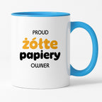 Kubek z nadrukiem - "PROUD żółte papiery OWNER"