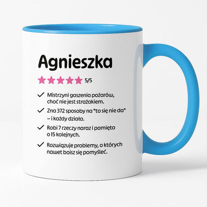 Kubek MISTRZYNI z imieniem