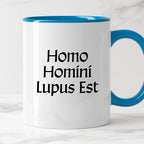 Kubek z nadrukiem "Homo Homini Lupus Est" v2