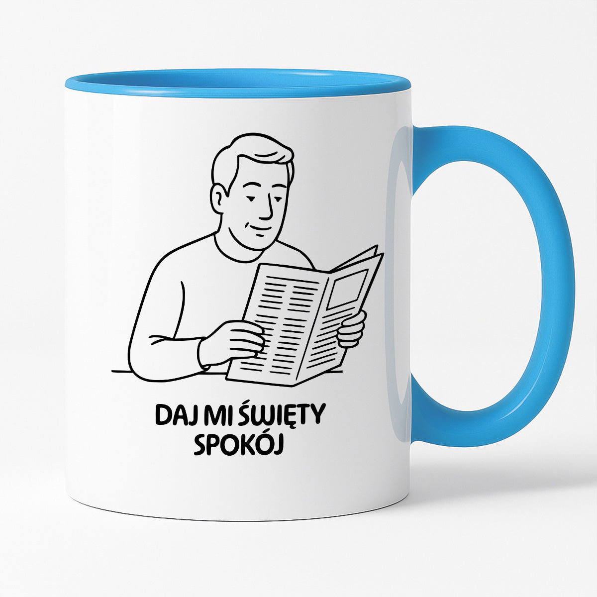 Kubek z nadrukiem "Daj mi święty spokój" - Cytaty TATY - DZIEŃ TATY