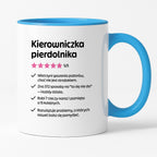 Kubek z nadrukiem "Kierowniczka pierdolnika"