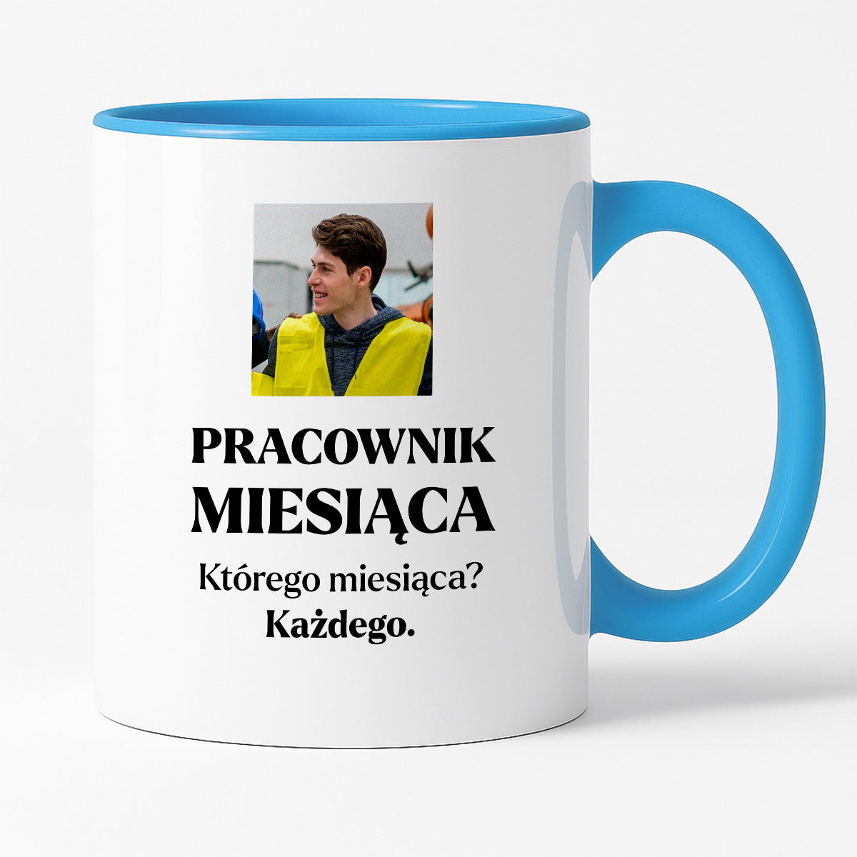 Kubek z nadrukiem - "Pracownik miesiąca ze zdjęciem"