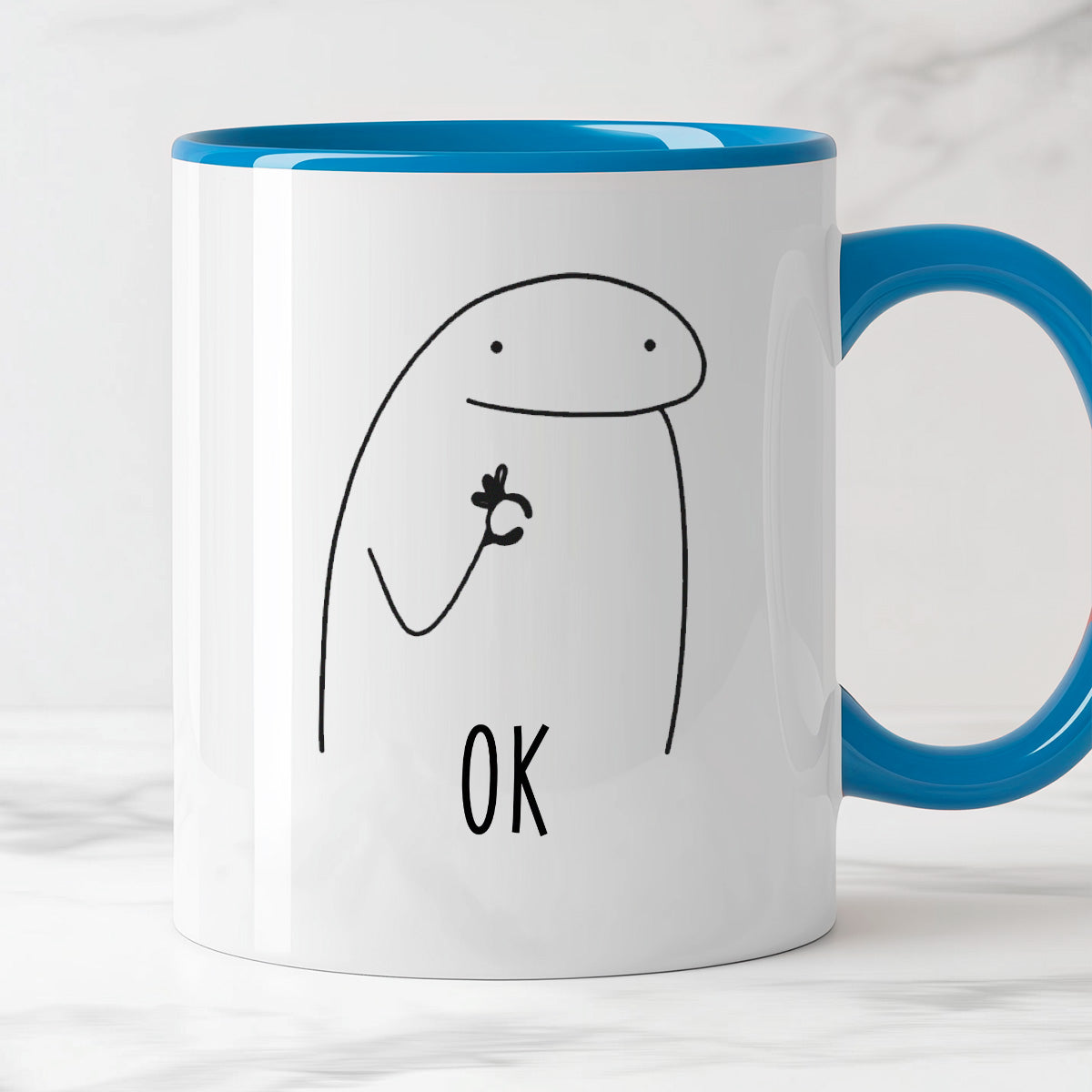 Kubek z nadrukiem "OK"