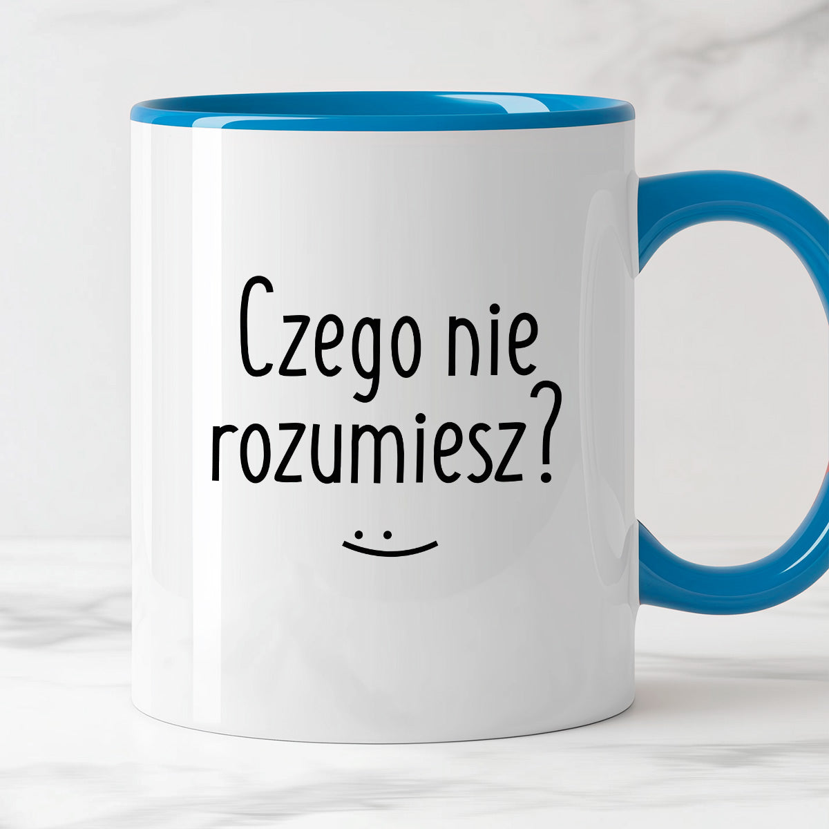 Kubek z nadrukiem "Czego nie rozumiesz?"