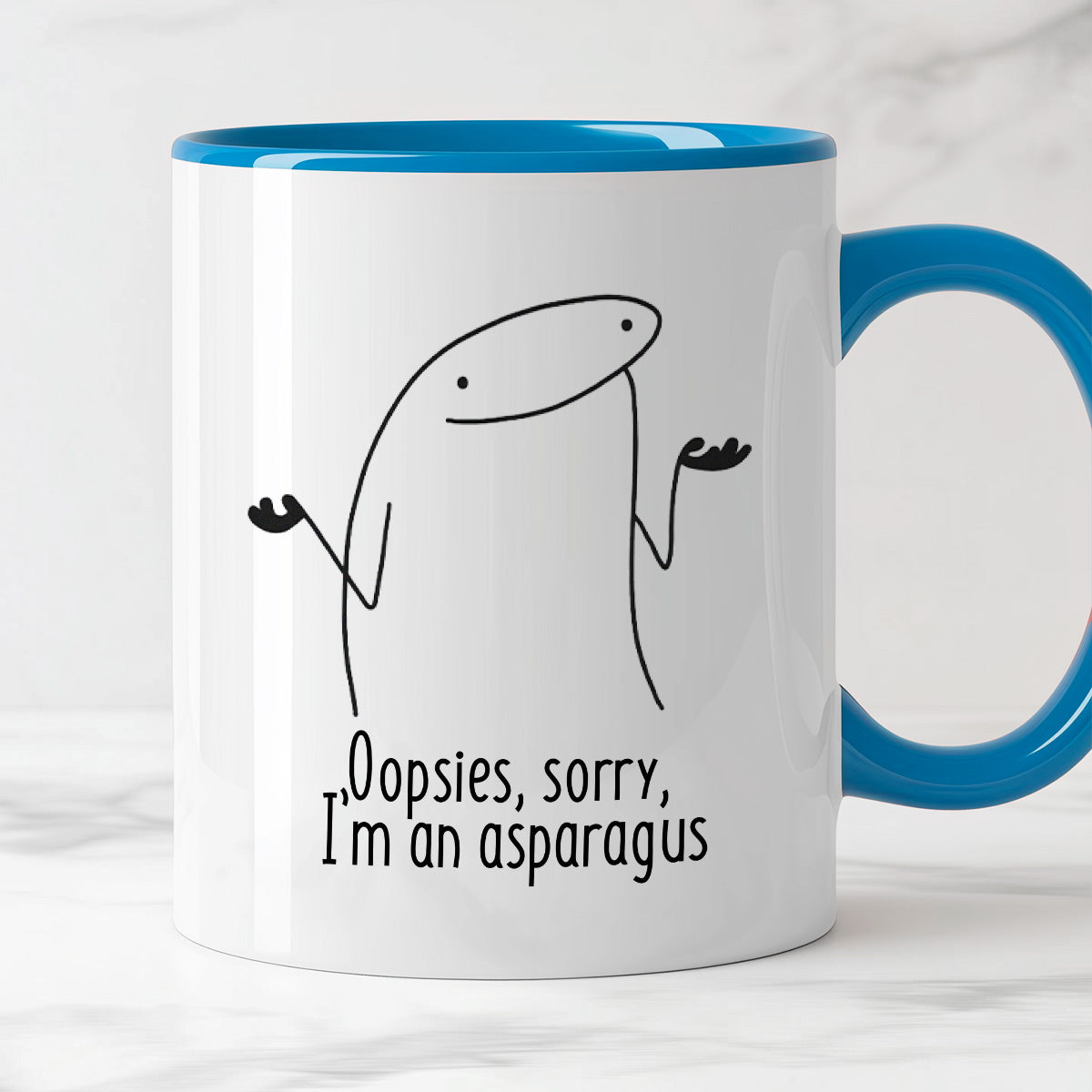 Kubek z nadrukiem "Oopsies, sorry,  I’m an asparagus"