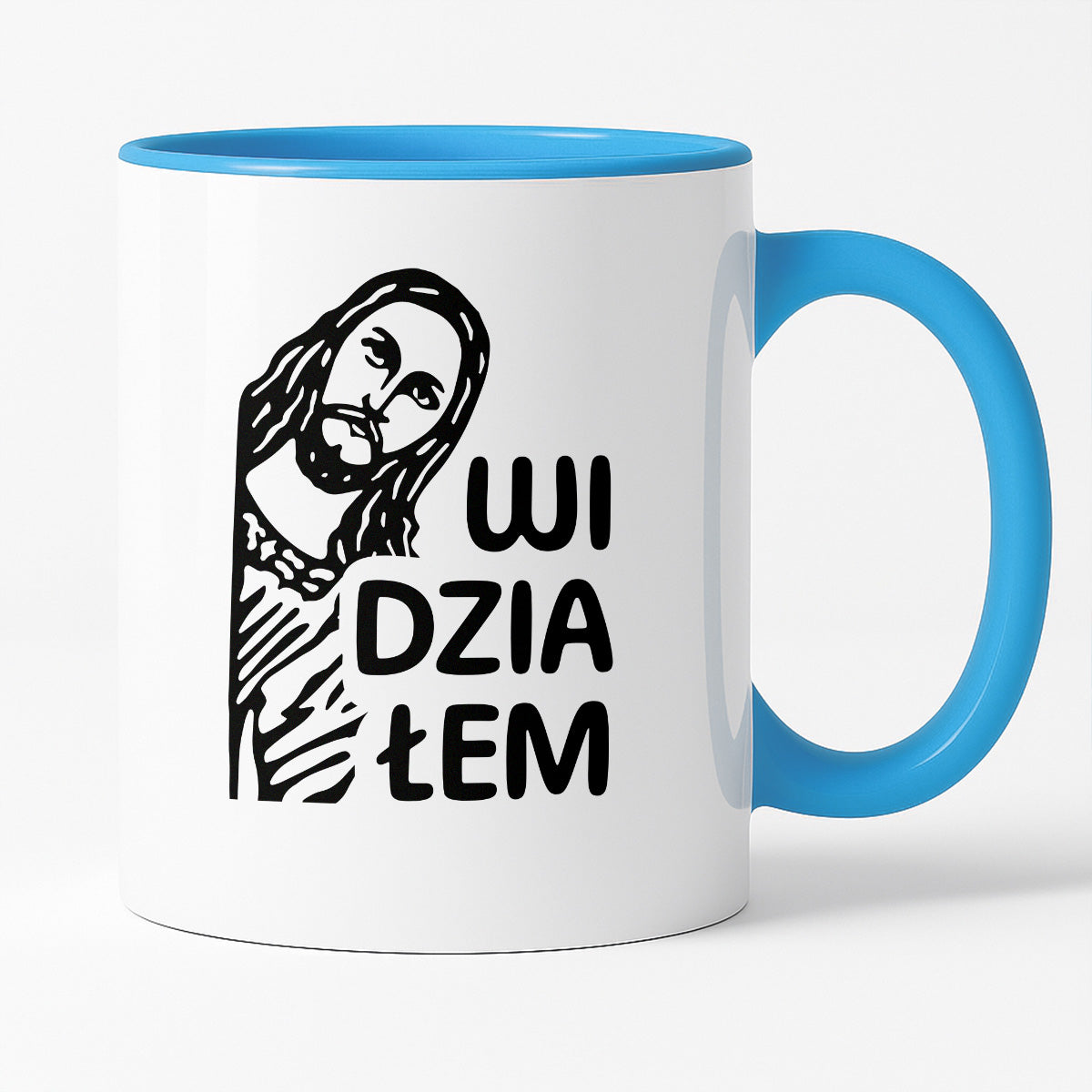 Kubek z nadrukiem "Widziałem - Jezus"
