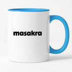 Kubek z nadrukiem "masakra"