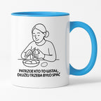 Kubek z nadrukiem "Patrzcie kto to wstał, dłużej trzeba było spać" - Cytaty MAMY - DZIEŃ MAMY