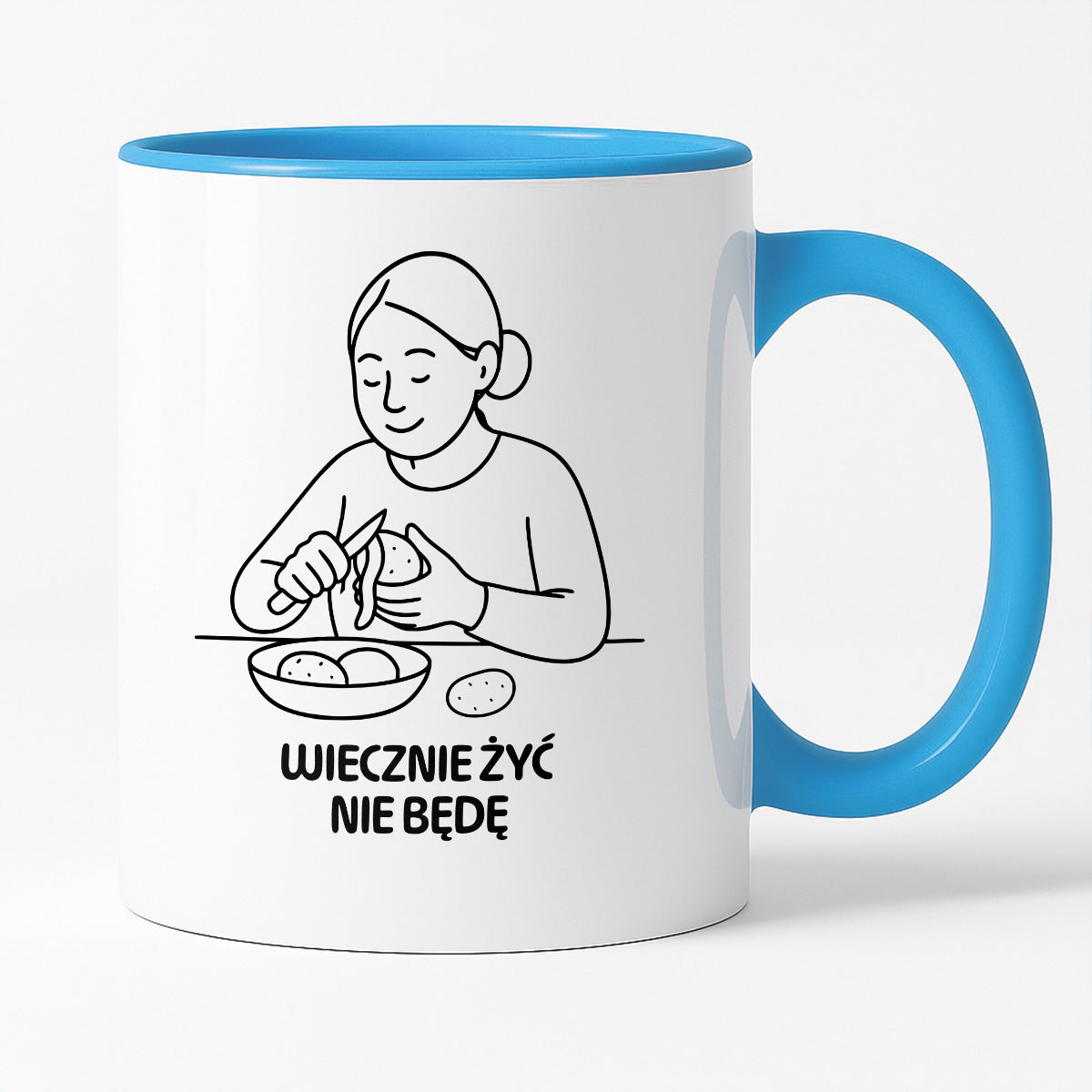 Kubek z nadrukiem "Wiecznie żyć nie będę" - Cytaty MAMY - DZIEŃ MAMY
