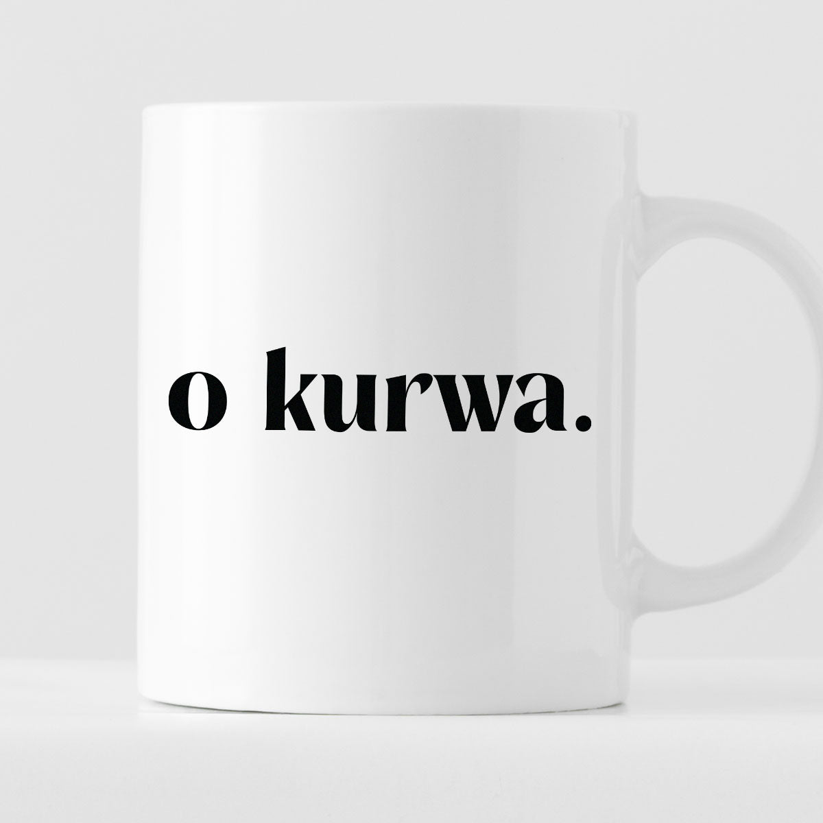 Kubek z nadrukiem "o kurwa" 330 ml