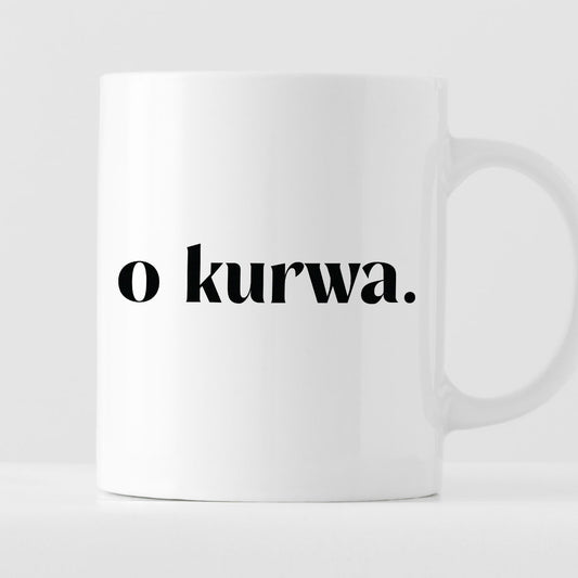 Kubek z nadrukiem "o kurwa" 330 ml