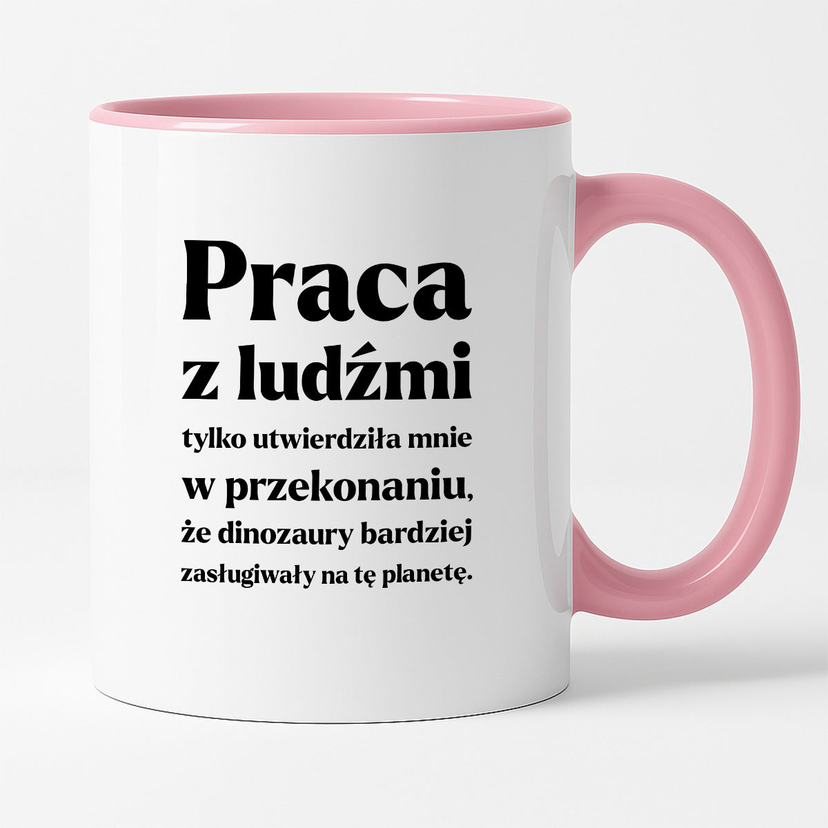 Kubek z nadrukiem - "PRACA Z LUDŹMI"