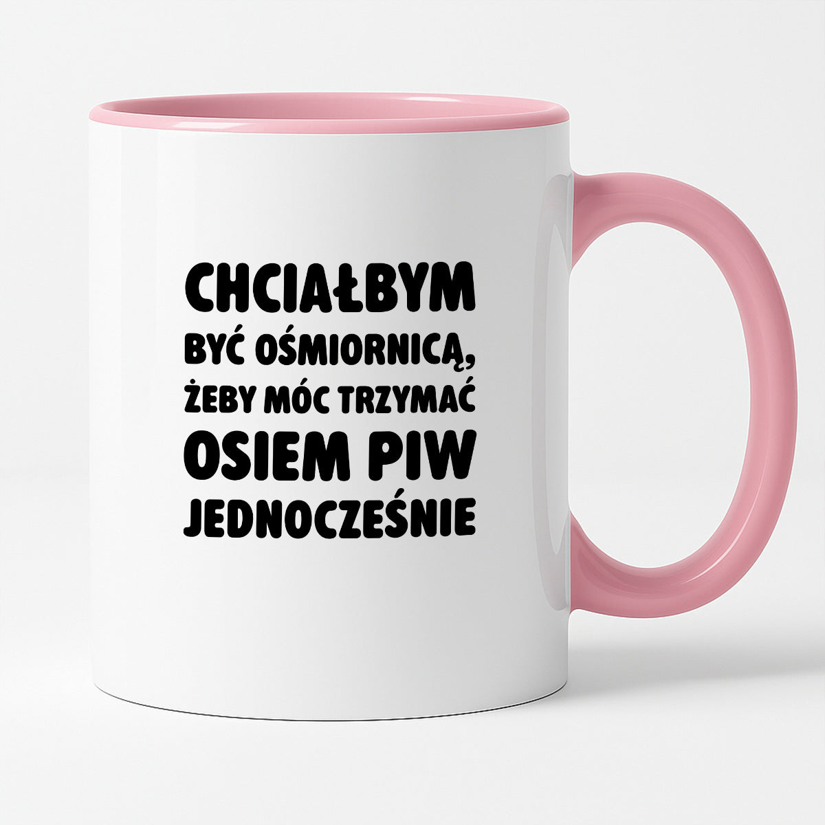 Kubek z nadrukiem - "Chciałbym być ośmiornicą"