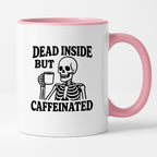 Kubek z nadrukiem "Dead inside but caffeinated"
