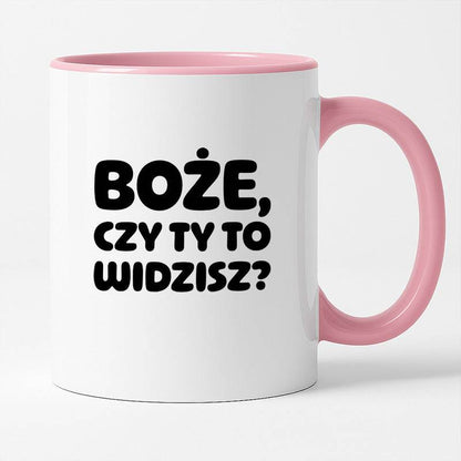 Kubek z nadrukiem "Boże, czy Ty to widzisz?"