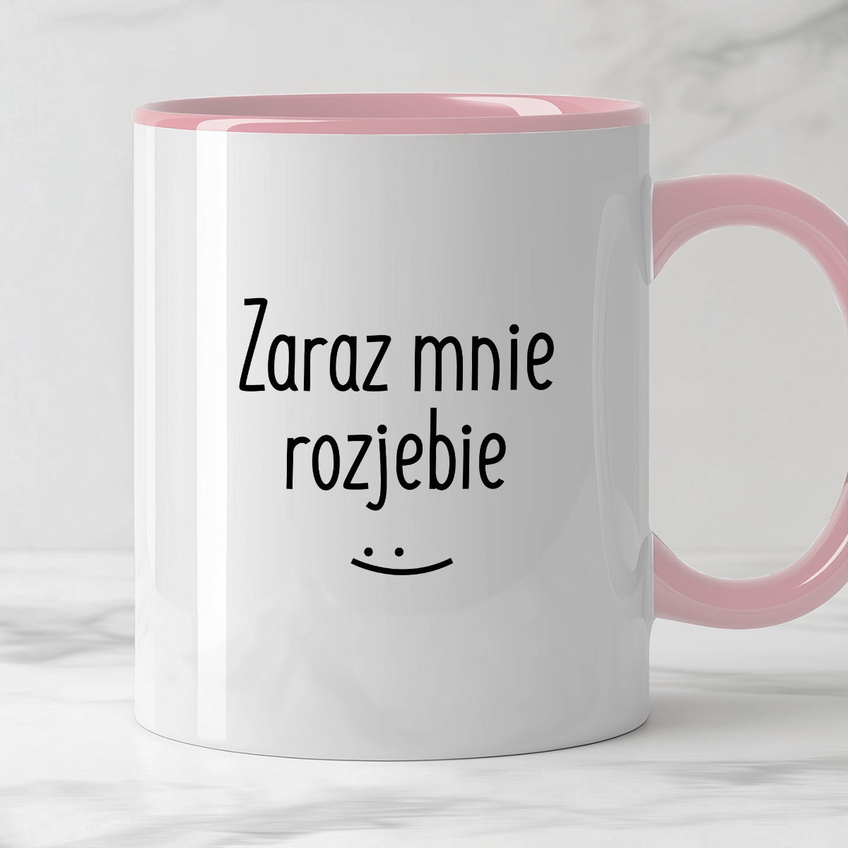 Kubek z nadrukiem "Zaraz mnie rozjebie"