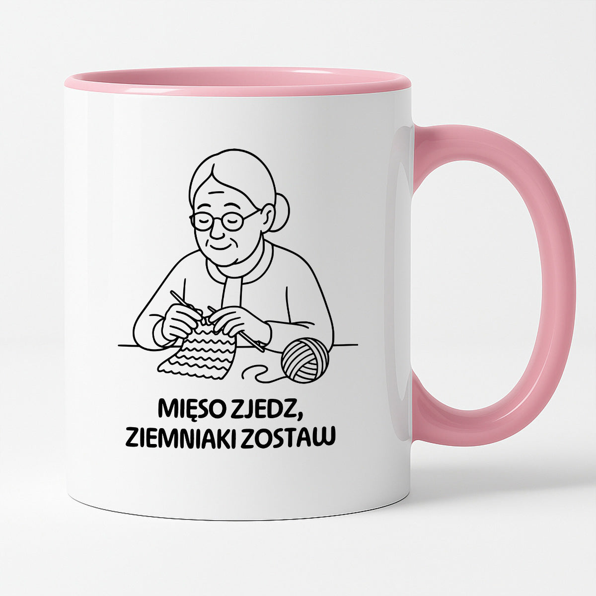 Kubek dla Babci / Dziadka - "Mięso zjedz, ziemniaki zostaw"