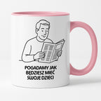 Kubek z nadrukiem "Pogadamy jak będziesz mieć swoje dzieci" - Cytaty TATY - DZIEŃ TATY