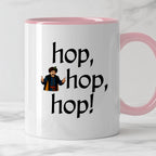 Kubek z nadrukiem "hop, hop, hop!" v2