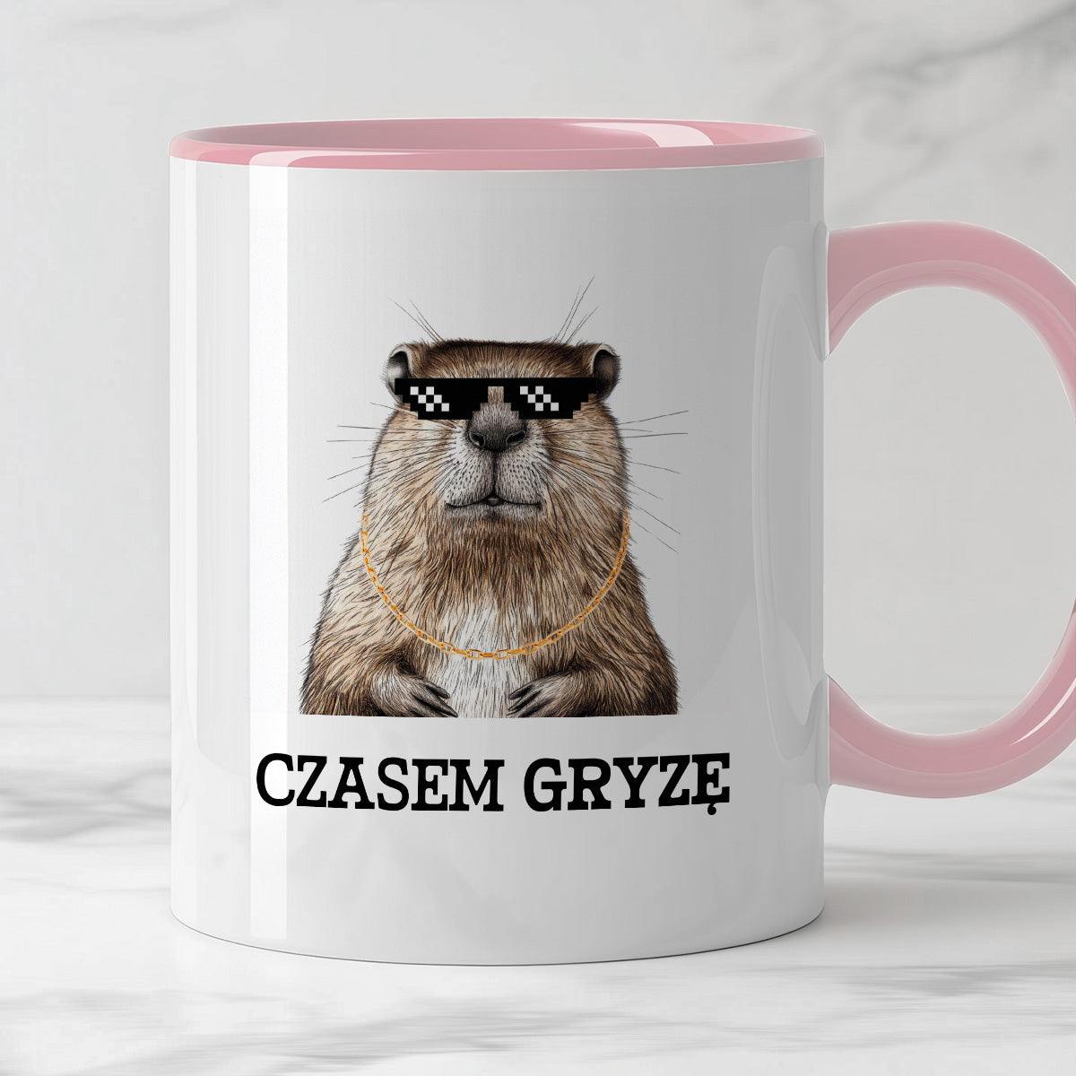 Kubek z nadrukiem "Czasem gryzę"