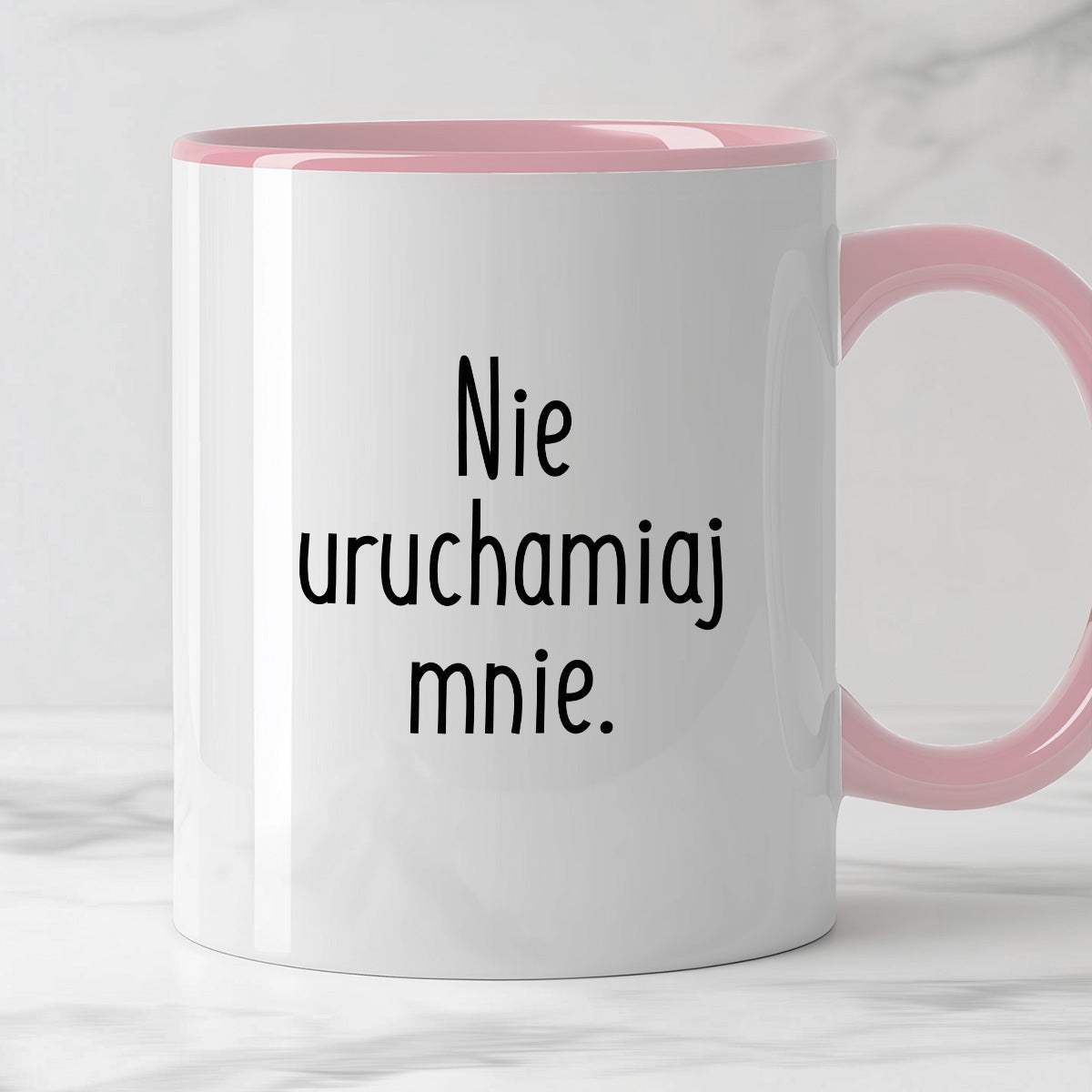 Kubek z nadrukiem "Nie uruchamiaj mnie" FB