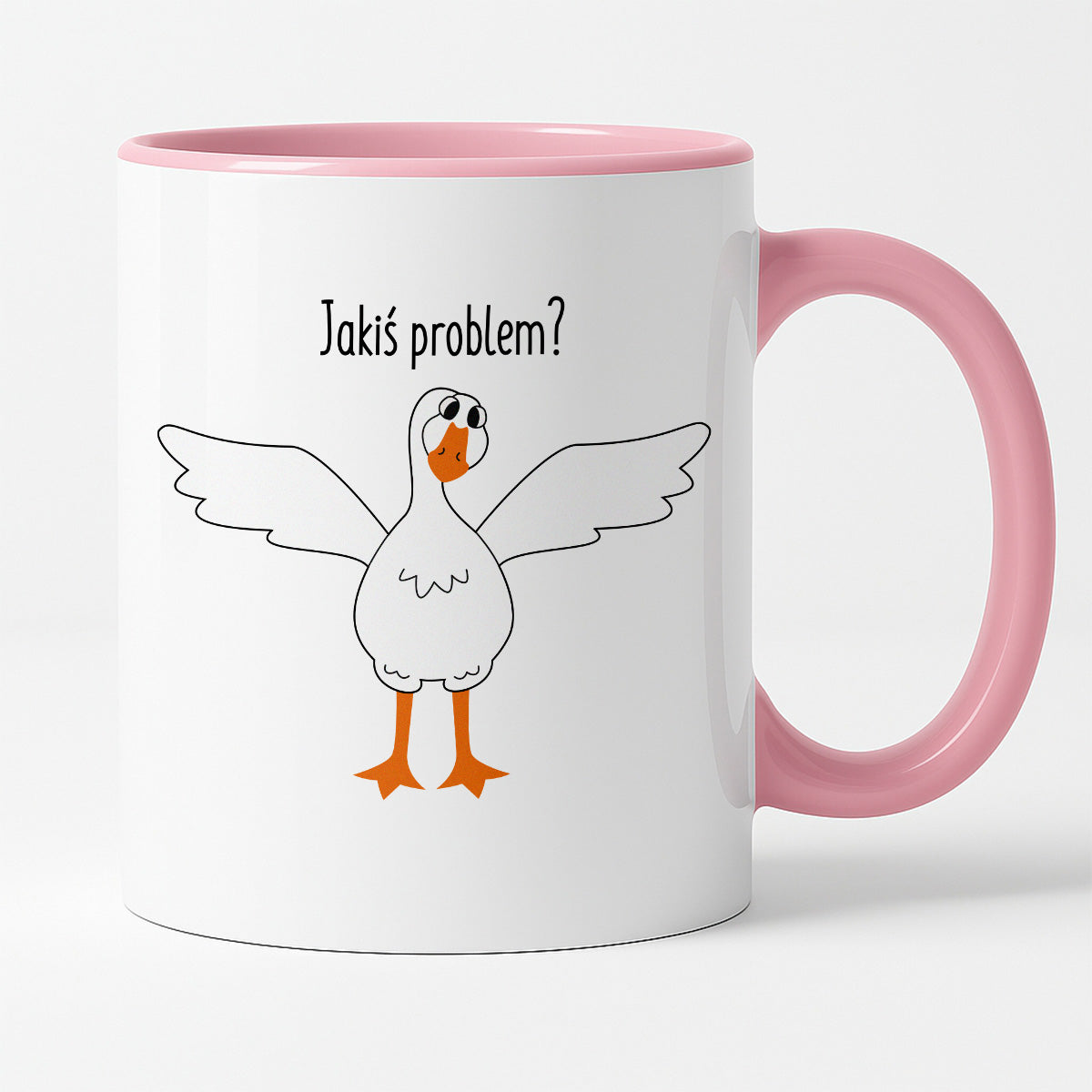 Kubek z nadrukiem - "Jakiś problem?" GĄSKA