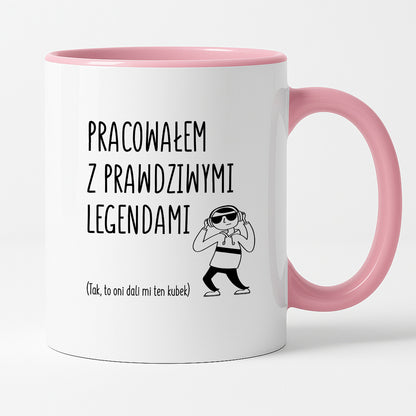 Kubek z nadrukiem na ODEJŚCIE Z PRACY - "Pracowałem z prawdziwymi legendami"