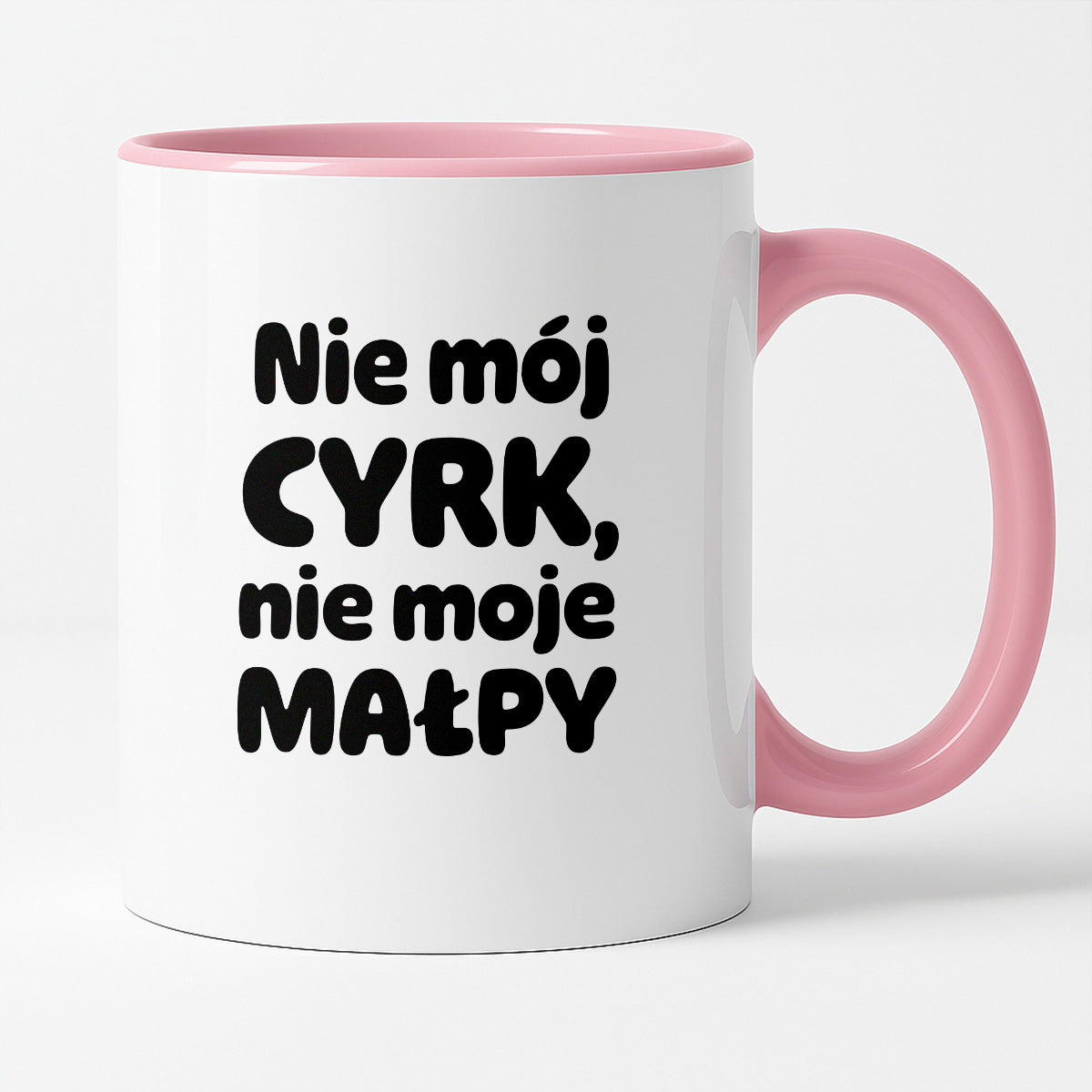 Kubek z nadrukiem - "Nie mój cyrk, nie moje małpy"