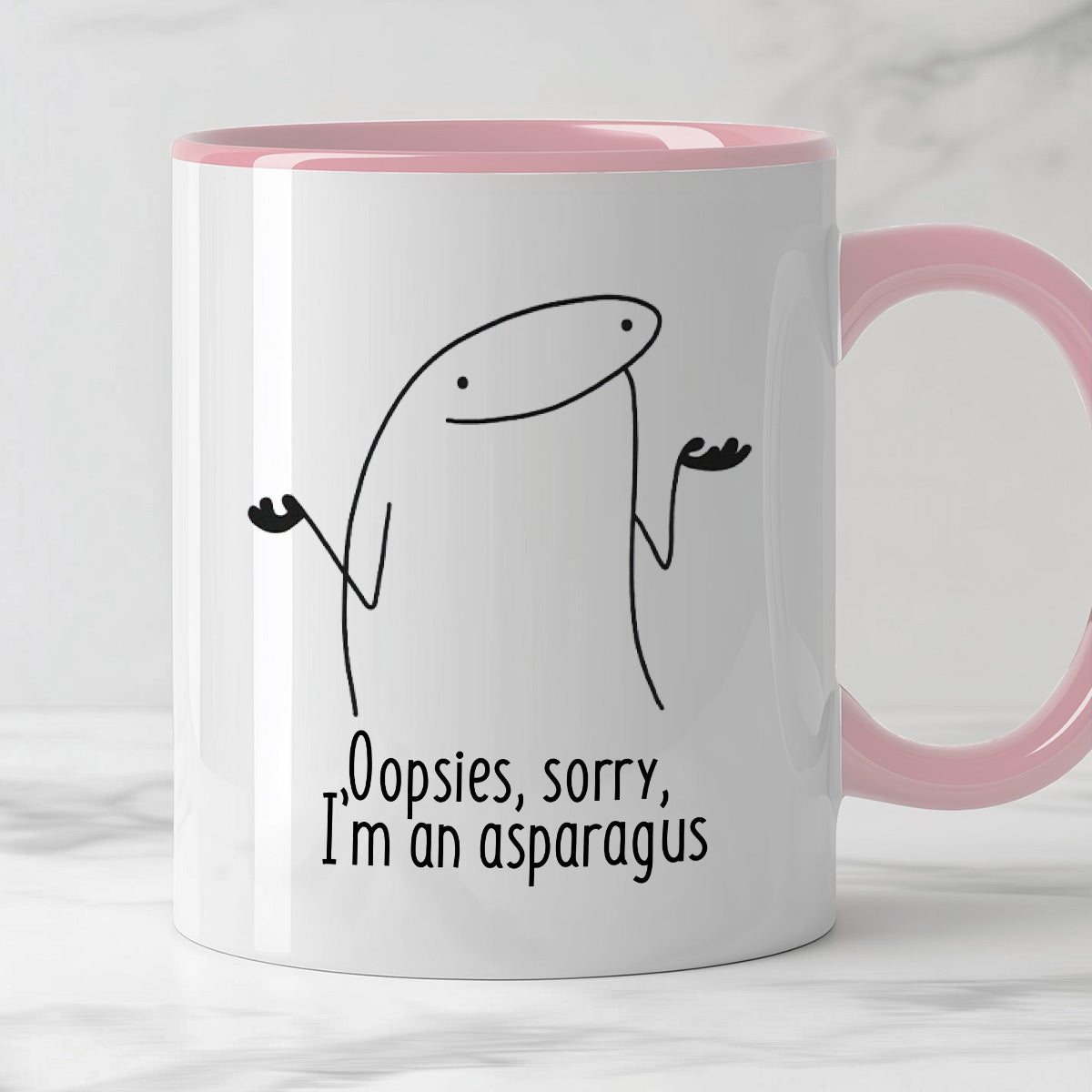 Kubek z nadrukiem "Oopsies, sorry,  I’m an asparagus"